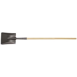 Flat Square Point Shovel 47-Inch Handle Rolled Shoulder