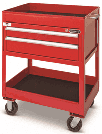 Wright Tool 30" 2 Drawer Heavy Duty Utility Cart 30"W X 42"H X 22"D Top Shelf