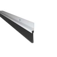 Pemko 18100DNB36 36" 3' 180 Degree Aluminum Retainer Weatherstrip with 1" Nylon Brush Dark Bronze Finish