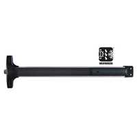 Detex V40W71136 36" Weatherized Rim Exit Only Exit Device Black Finish
