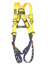 3M Delta Full Body Harness with Automatic Stand-Up Back D-Ring Tongue Buckle Legs Universal