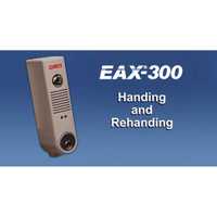 Detex EAX300GRY Surface Mount Battery Powered 100DB Door Prop Alarm with Internal Magnetic Door Contacts and Back Box Gray Finish