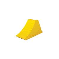 Checkers All-Terrain Heavy-Duty Wheel Chock with Aluminum Cleat 40 Ton Capacity 28-38 in. Tires