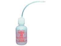 Justrite 16 Ounce, Dispensing Bottle With Flexible Tube for Flammable Liquids, Polyethylene, White - 14009