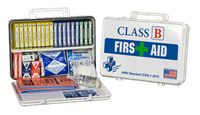 Certified Safety 36M Class B 21 ANSI 36M First Aid Kit – Metal White Case