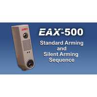 Detex EAX500MC65 Surface Mount Battery Alarm with Mortise Cylinder Gray Finish