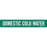 Brady Domestic Cold Water Pipe Marker