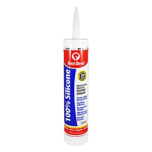 Red Devil 100% Silicone Sealant – 10.1 oz. White (12/case)