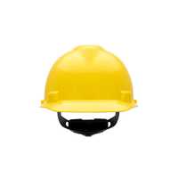 MSA V-Gard Slotted Cap, Yellow, w/Fas-Trac III Suspension