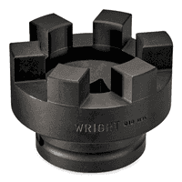 Wright Tool 2-1/2" Drive Standard Length Castellated/Spanner Socket - 5 inch
