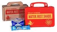 Certified Safety 18PR Heat Stress Responder Standard First Aid Kit – Poly Red Case
