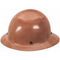 MSA Skullgard Protective Full-Brim Hat Staz-On Suspension Natural Tan