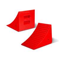 Checkers Heavy-Duty Wheel Chock 245000 lb Load Capacity 46-65 in. Tires