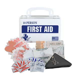 10 Person Poly White First Aid Kit